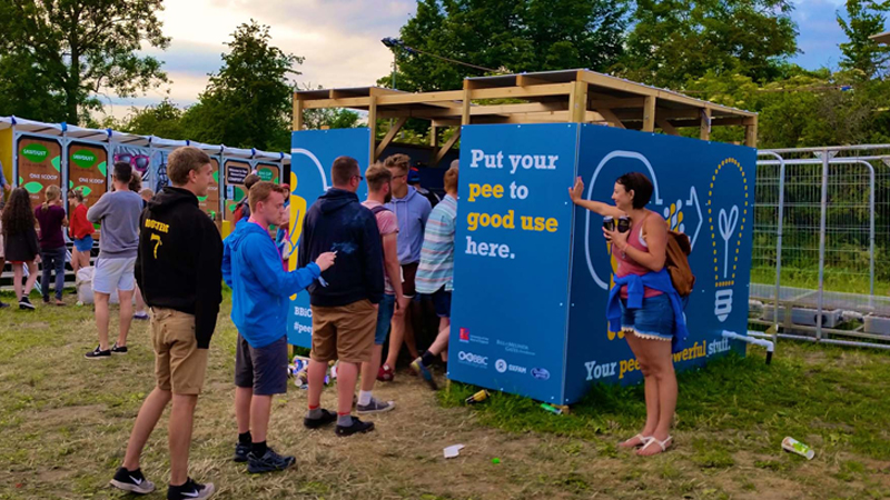 energylead The Pee Power urinal (Credit: University of the West of England)