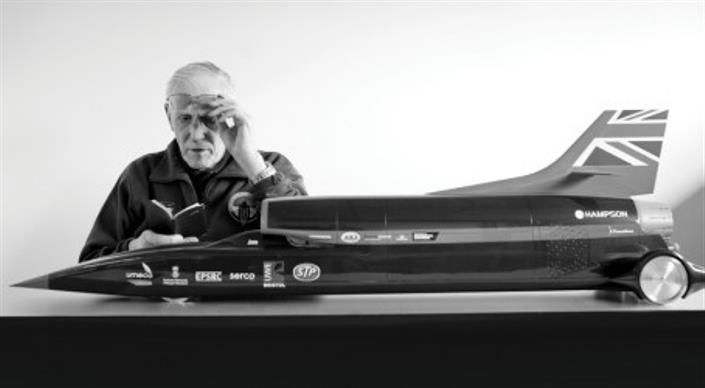 Ron ayers.jpg Ron Ayers MBE, the chief aerodynamicist of both Bloodhound and Thrust SSC