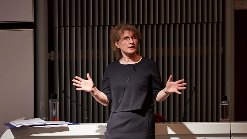 New IMechE president Carolyn Griffiths talks at the institution's headquarters