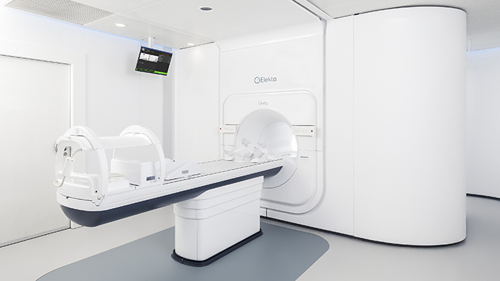 Elekta_MR-Linac-124_ready The Unity machine combines radiation therapy with high-field magnetic resonance imaging