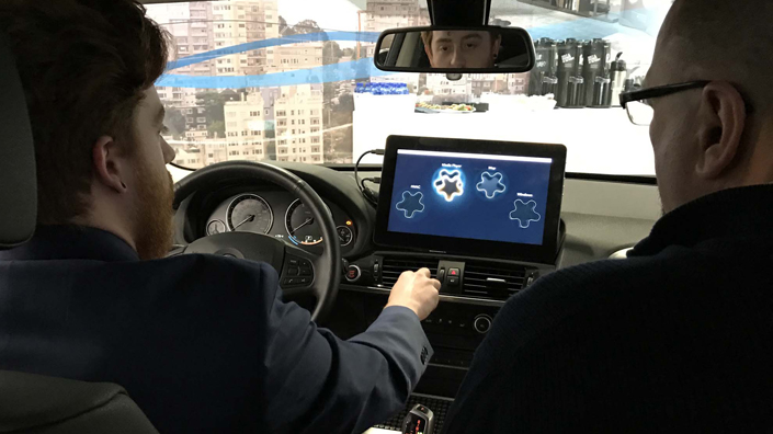 Haptics 2 Controlling in-car infotainment system with hand gestures (Credit: Harman International Industries)