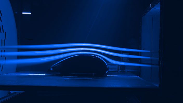VR INSIDE 02 Wind-tunnel testing reveals the aerodynamic features of a vehicle (Credit: iStock)