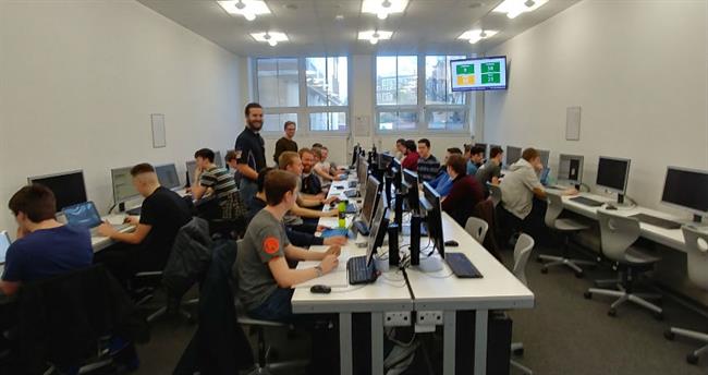 Both teams hard at work on a Wednesday afternoon Both teams hard at work on a Wednesday afternoon