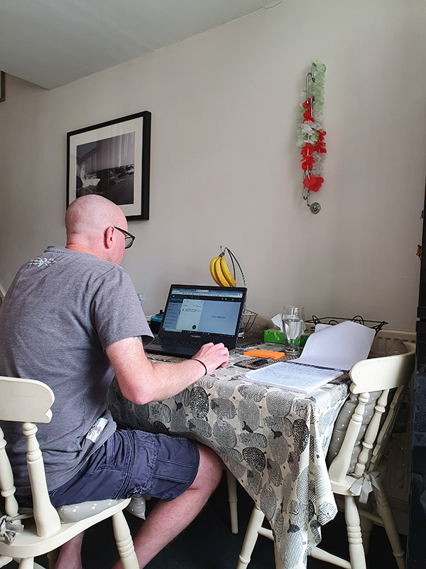 Taff Crofts working from home Taff Crofts working from home
