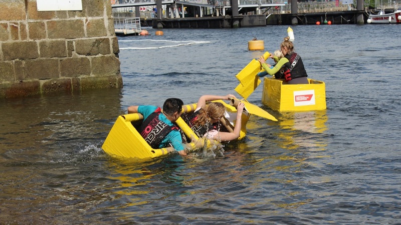 Plymouth Cardboard Boat Race makes a splash