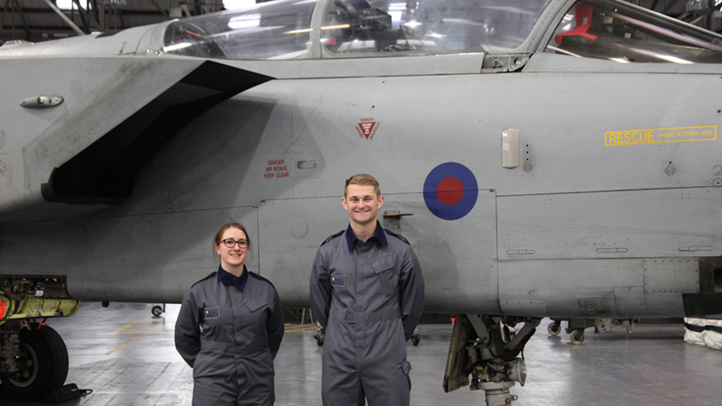 AC Emma Dixon and AC Toby Evans, RAF Cosford (credit: Cpl Phil Bandy)