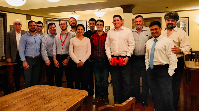 IMechE Texas Group and Tom Owen (4th from right)