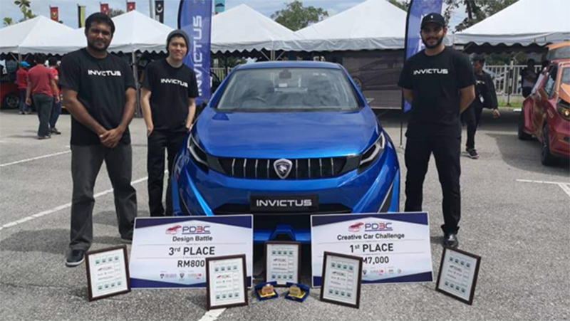The winning car