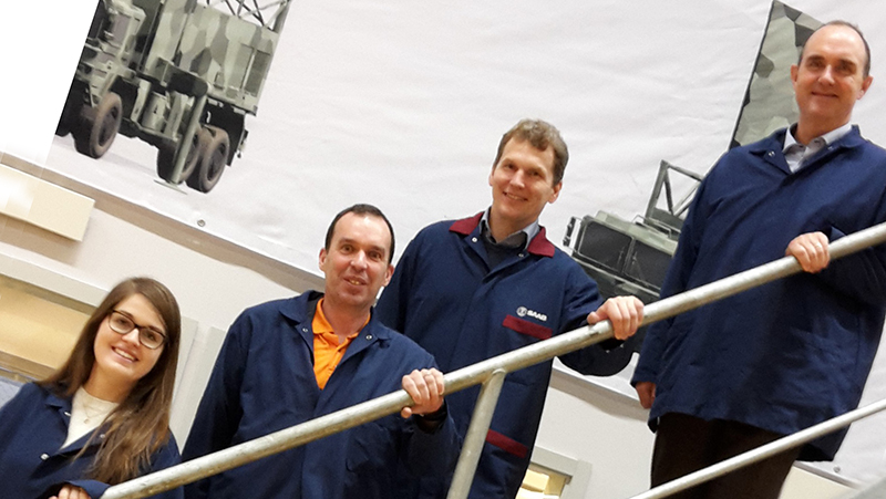 Members of the IMechE Scandinavia Group visiting SAAB