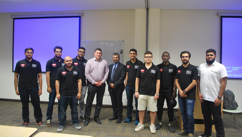 Tom Owen and members of the Student chapter
