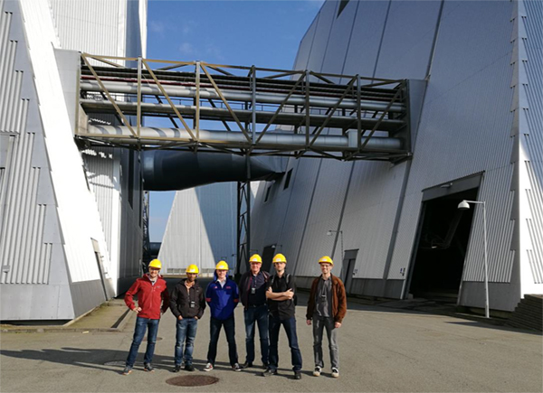 Six members visited the plant