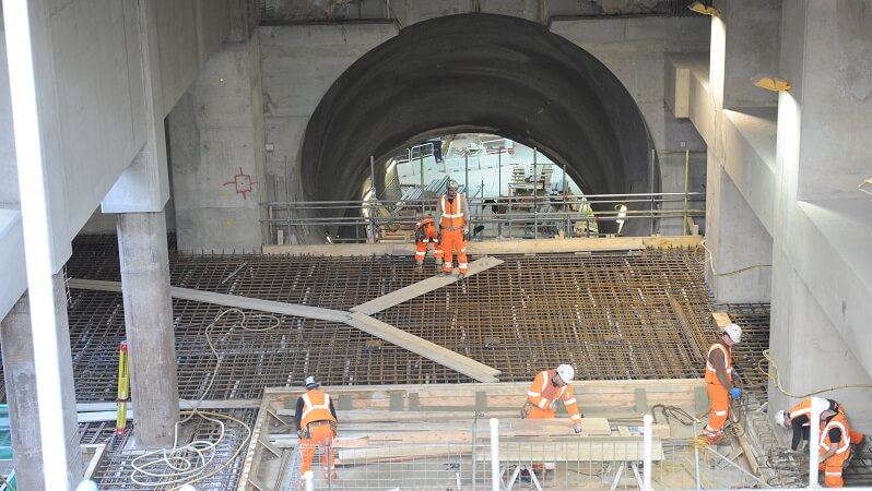 Bond Street station Crossrail site Bond Street station Crossrail site