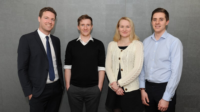 IMechE Crossrail engineers: Stephen Turley, Harry Shone, Elena Elsaesser and Matthew Soul