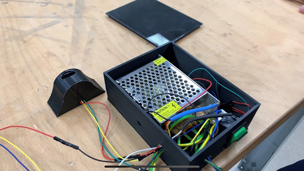 The construction of the control unit in Team Motus’ project gained praise from the judges