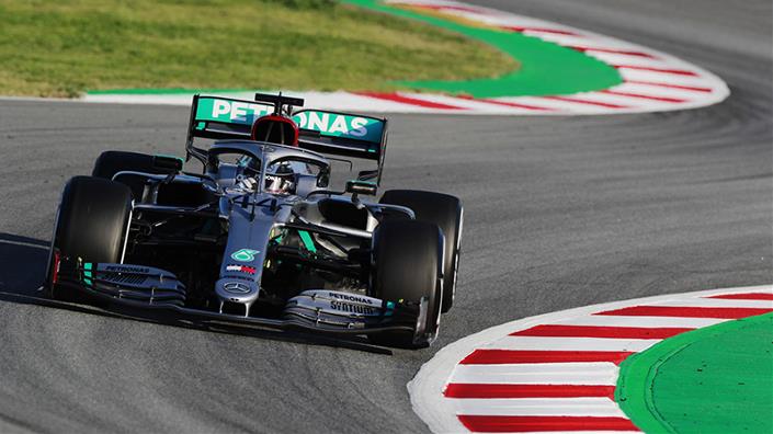 Mercedes F1 demonstrated its new ‘dual-axis’ steering technology during pre-season testing (Credit: Mercedes-AMG Petronas Formula One Team)