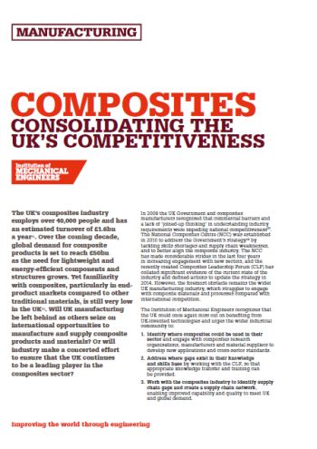 Composites - Consolidating the UK&#39;s Competitiveness thumb