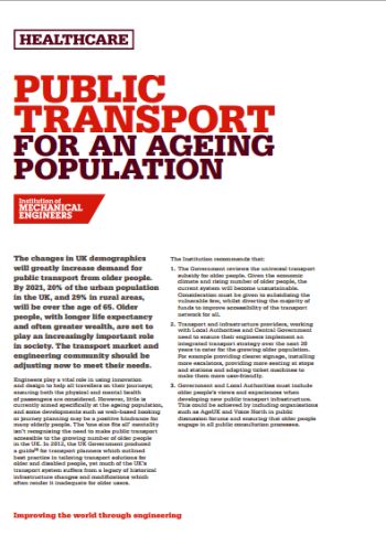 Public Transport for an Ageing Population