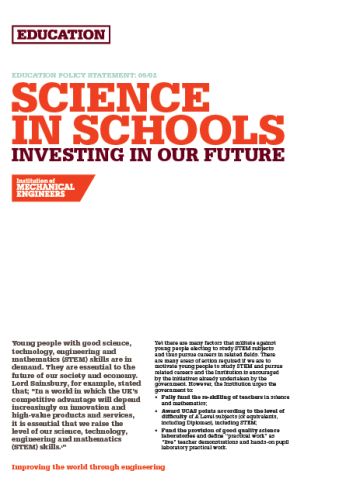 Science in Schools - Investing in Our Future thumb