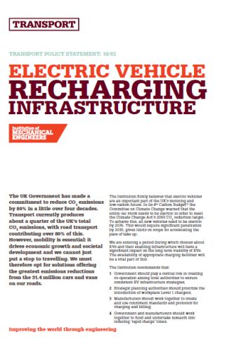 Electric Vehicle Recharging Infrastructure thumb