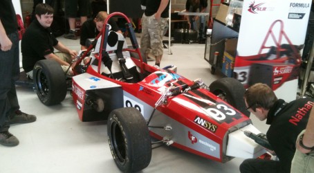 Ready to start: The teams spent a year designing and building their cars Article image