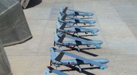 The Hermes 450 unmanned aerial vehicle was delivered in six months Speed of flight