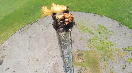Refinery role: The aircraft can safely reach flare stacks for inspection Article image