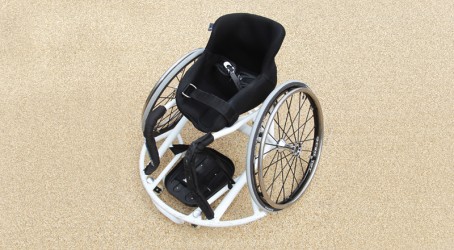 The seat and modified wheelchair combined maximise performance Article image