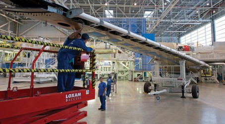 UK role: The Broughton plant makes the wings for the A350 XWB Article image