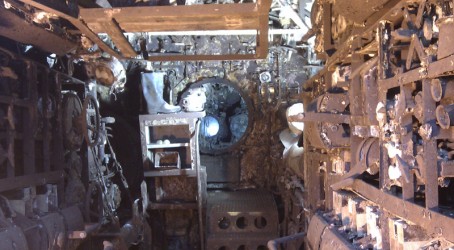 Long forgotten: The U-boat's decayed interior is on display Article image