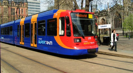 Tram-trains would run on the existing freight route from Rotherham into Sheffield Extended system