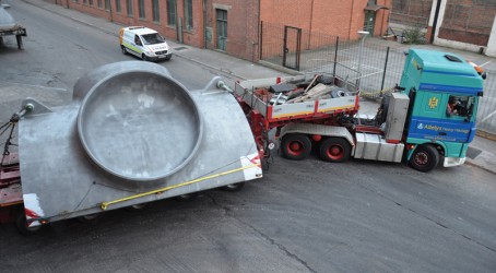 Heavy load: Giant clamp casting leaves the Sheffield works Article image