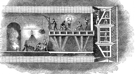 Diagram of the tunnelling shield Article image