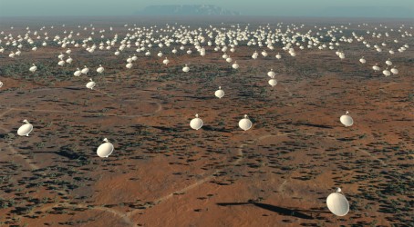 Thousands of dishes and antennas will be linked together, covering 1km2 Looking to the stars