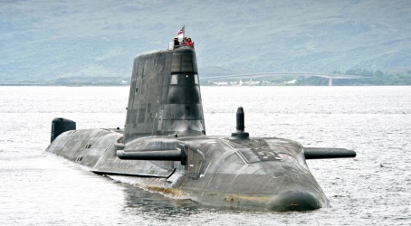 Seaworthy: HMS Ambush taking part in sea trials Article image